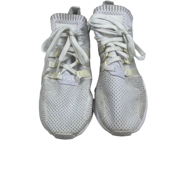 adidas EQT Support ADV Primeknit Triple White Men's Running Shoe Size 9 - Picture 2 of 6